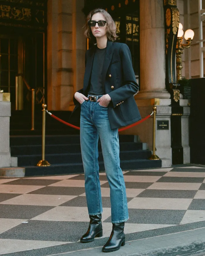 Denim Nili Lotan Women BOOT CUT JEAN Classic Wash