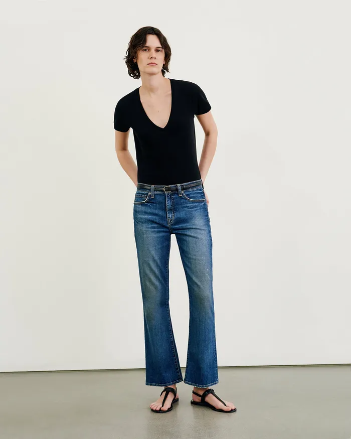 Denim Nili Lotan Women BOOT CUT JEAN Classic Wash
