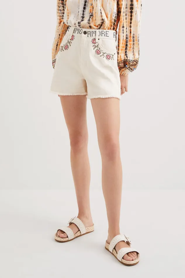 Desigual Amore Shorts Women Skirts and Shorts