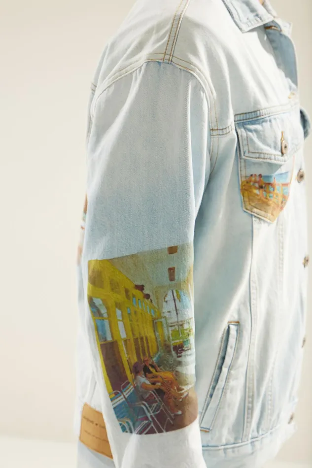 Desigual Cropped Denim Trucker Jacket South Beach Women Jackets