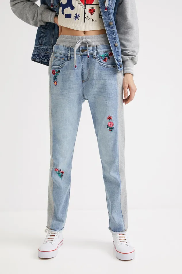 Desigual Floral Jogger Jeans Women Jeans