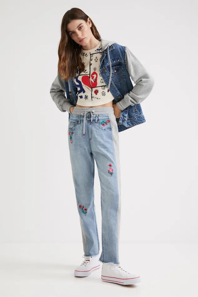 Desigual Floral Jogger Jeans Women Jeans