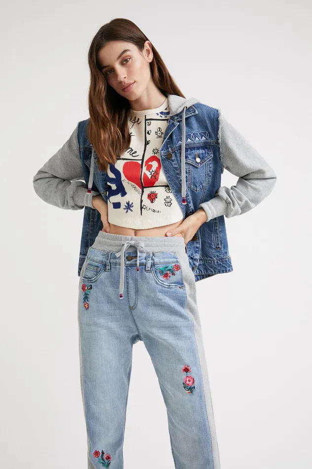 Desigual Floral Jogger Jeans Women Jeans
