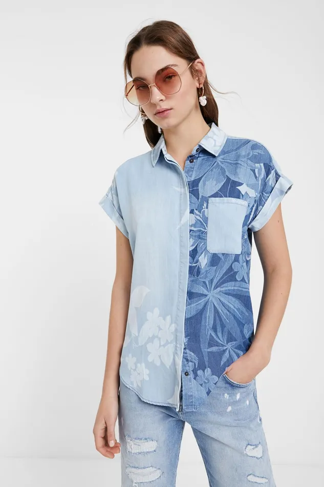 Desigual Hawaiian Drop Tshirt Women Tops and Shirts