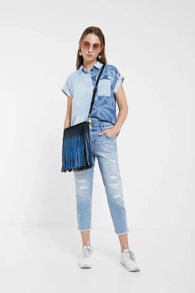 Desigual Hawaiian Drop Tshirt Women Tops and Shirts