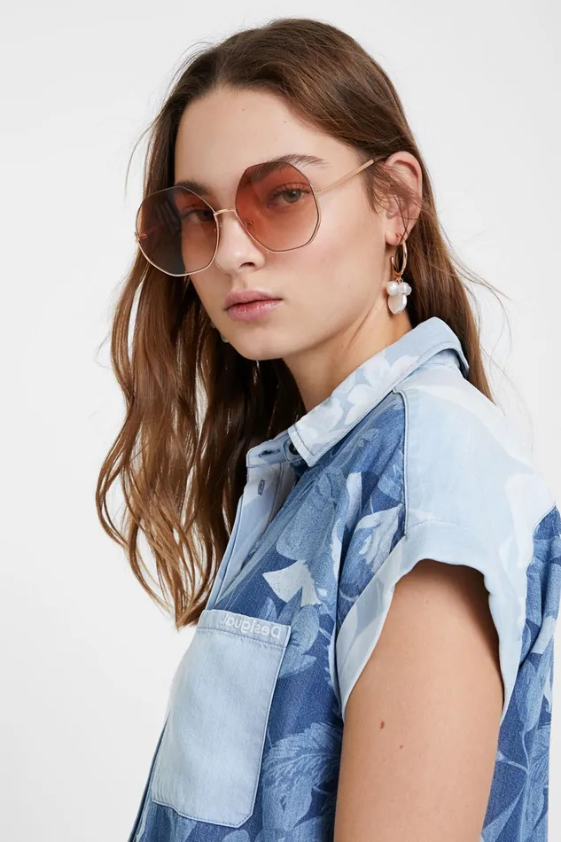 Desigual Hawaiian Drop Tshirt Women Tops and Shirts