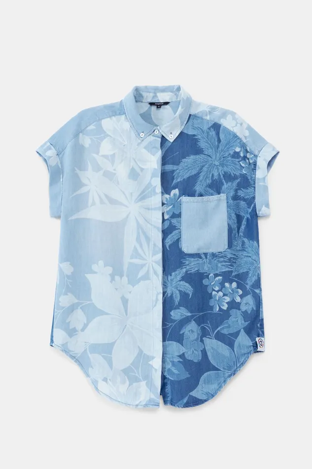 Desigual Hawaiian Drop Tshirt Women Tops and Shirts