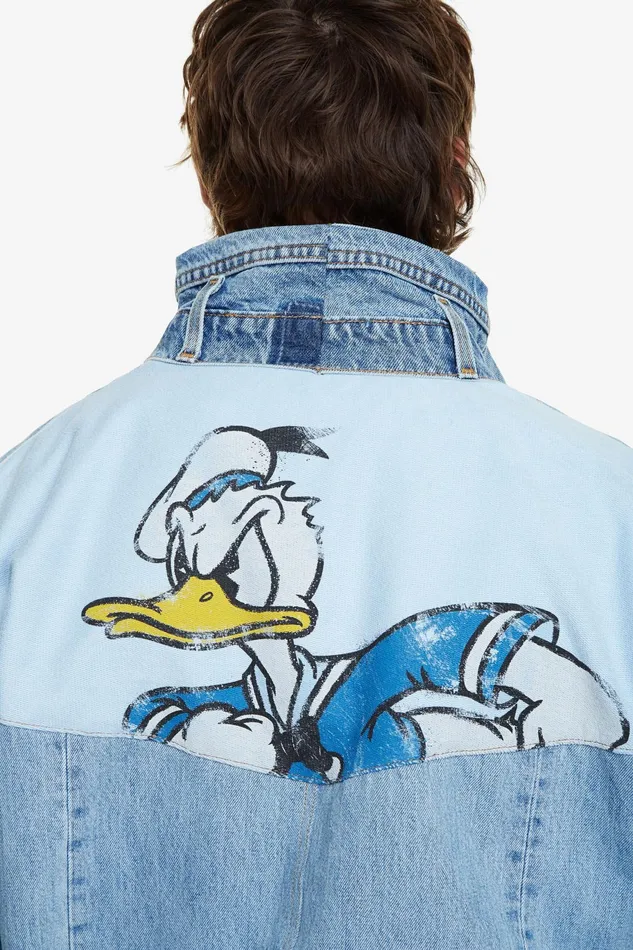 Desigual Iconic Jacket Donald Duck MensWomen Jackets and Coats