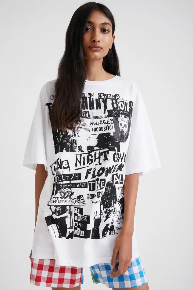 Desigual Johnson Hartig Unisex Oversize Tshirt Women Tshirts