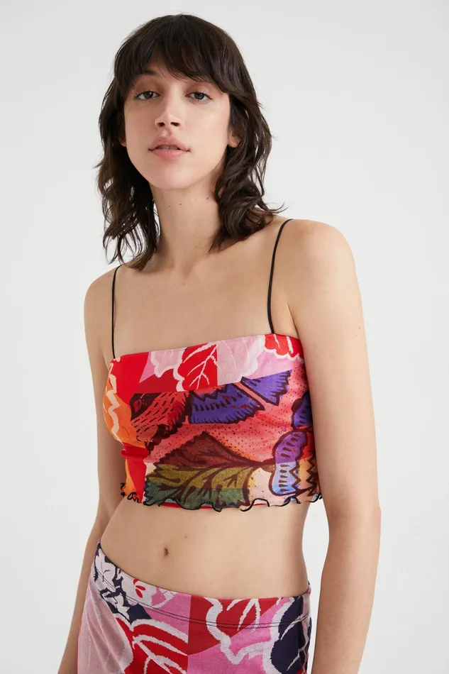 Desigual M Christian Lacroix Crop Top Women Tshirts