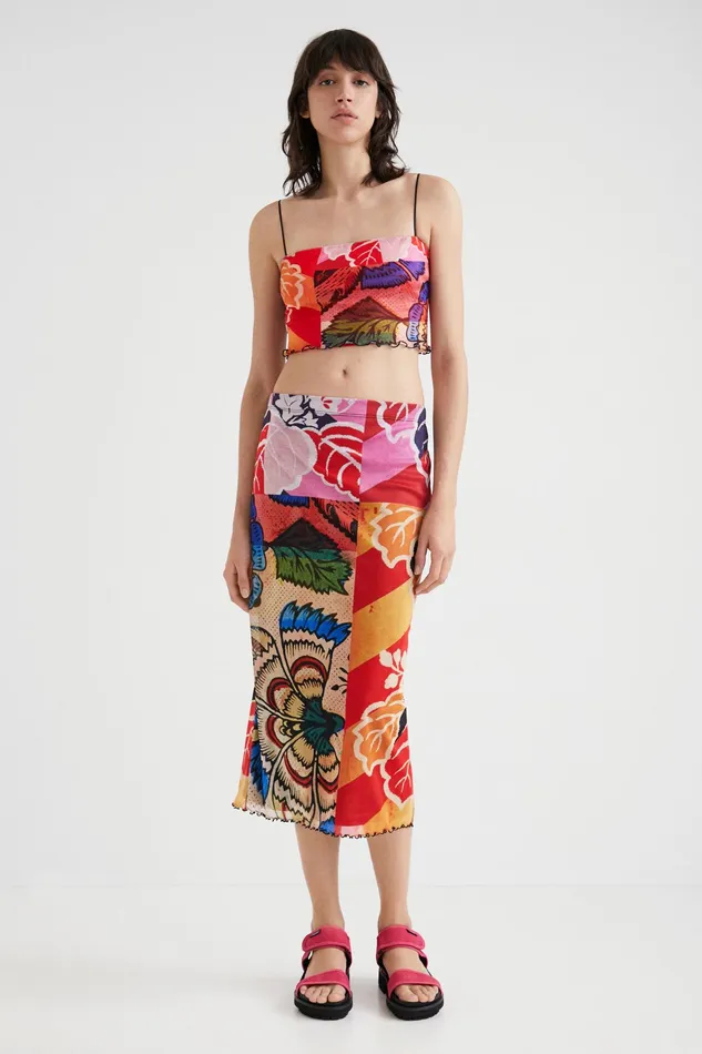 Desigual M Christian Lacroix Crop Top Women Tshirts