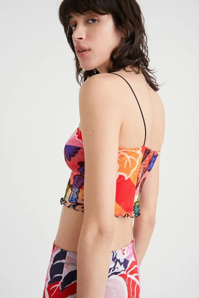 Desigual M Christian Lacroix Crop Top Women Tshirts
