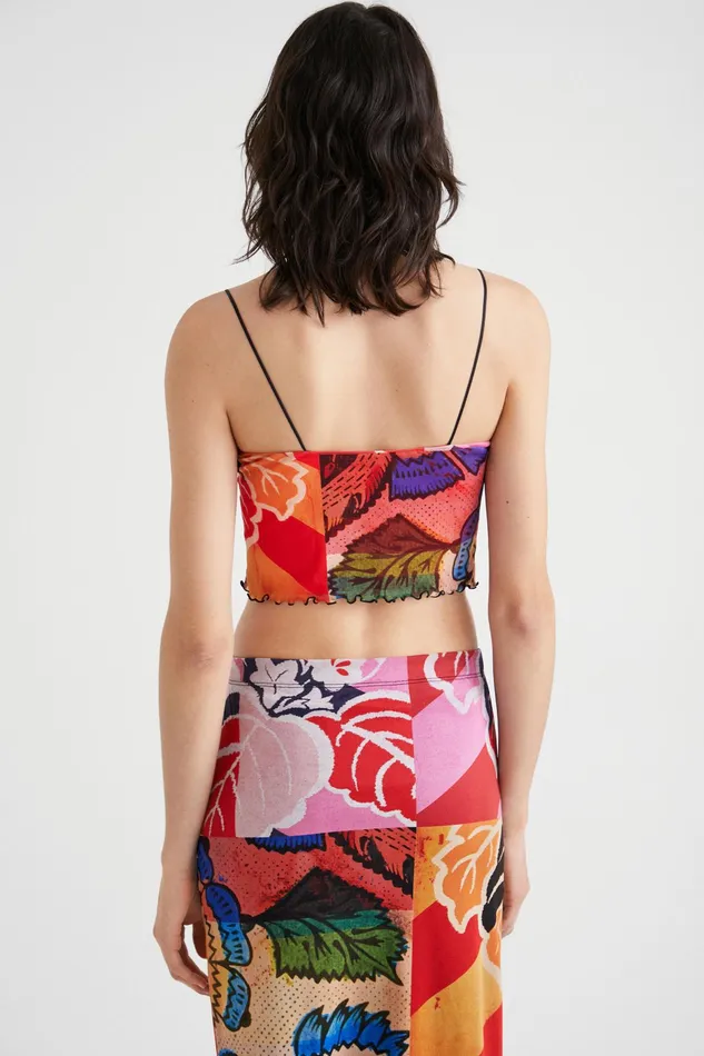 Desigual M Christian Lacroix Crop Top Women Tshirts