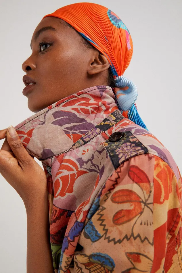 Desigual M Christian Lacroix Tropical Patchwork Jacket Women Jackets
