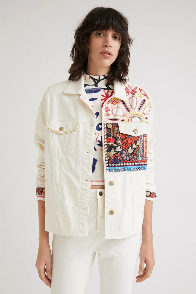 Desigual Oversized Denim Overshirt Women Jackets
