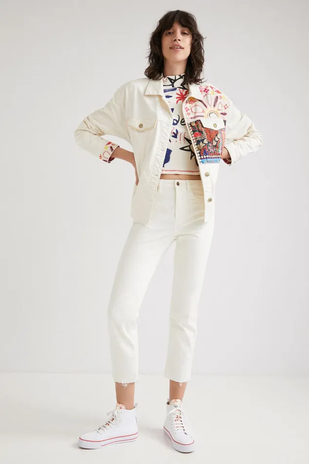 Desigual Oversized Denim Overshirt Women Jackets