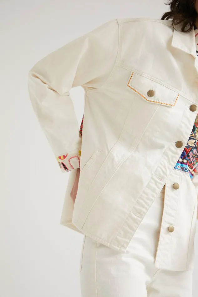 Desigual Oversized Denim Overshirt Women Jackets