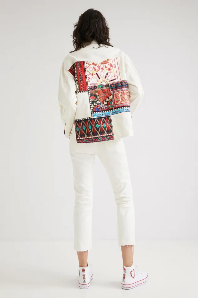 Desigual Oversized Denim Overshirt Women Jackets