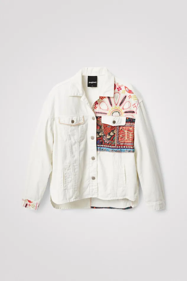 Desigual Oversized Denim Overshirt Women Jackets
