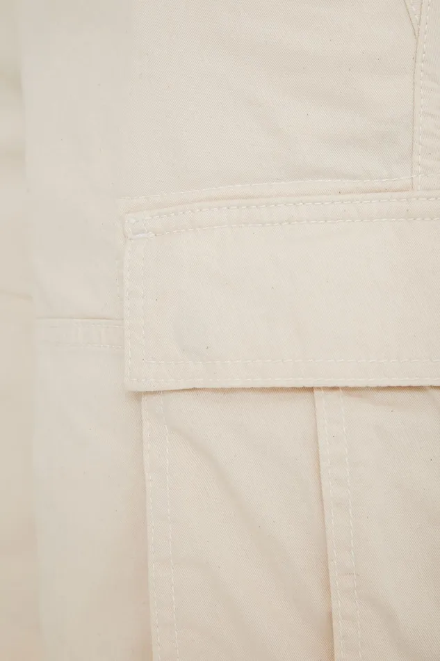 Desigual Plain Cargo Bermudas Mens Jeans and Pants