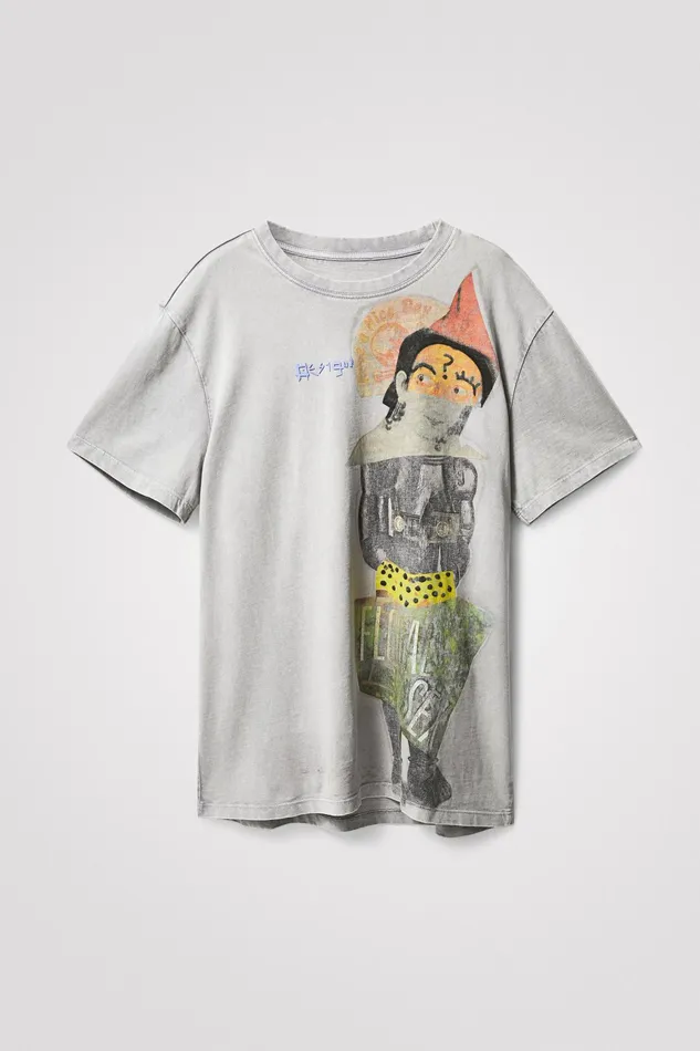 Desigual Shortsleeve Floral Sex Tshirt Mens Tshirt and Polos