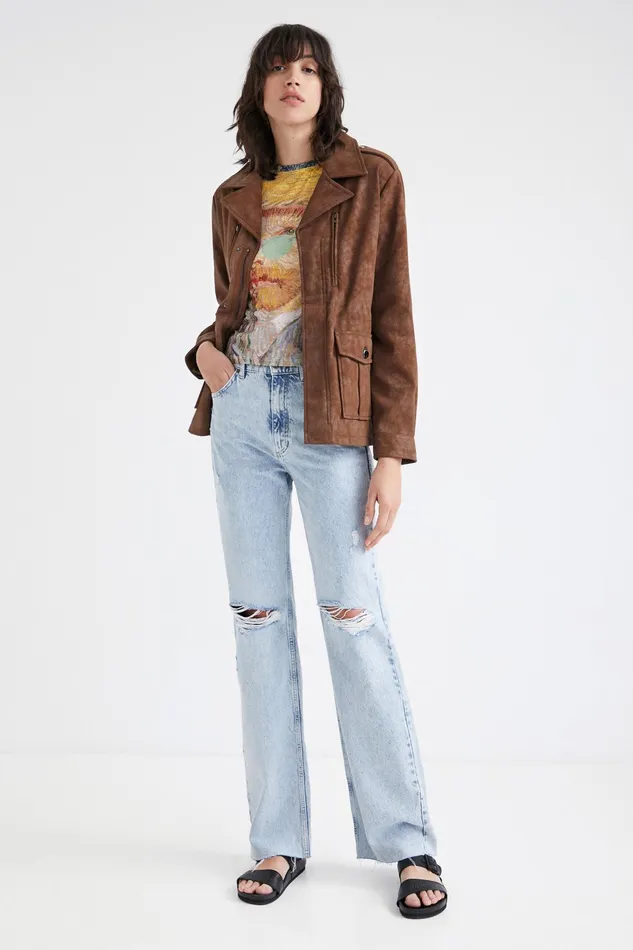 Desigual Straight Multipocket Jacket Women Jackets