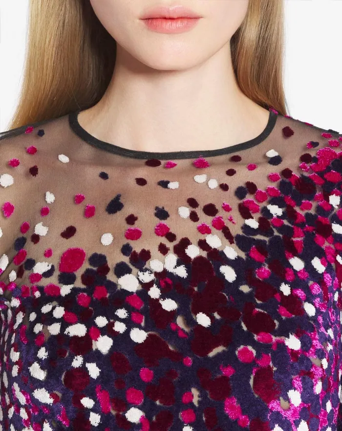 Devoured Jersey Top Fuchsiajapanese Ink Women Lanvin Tops