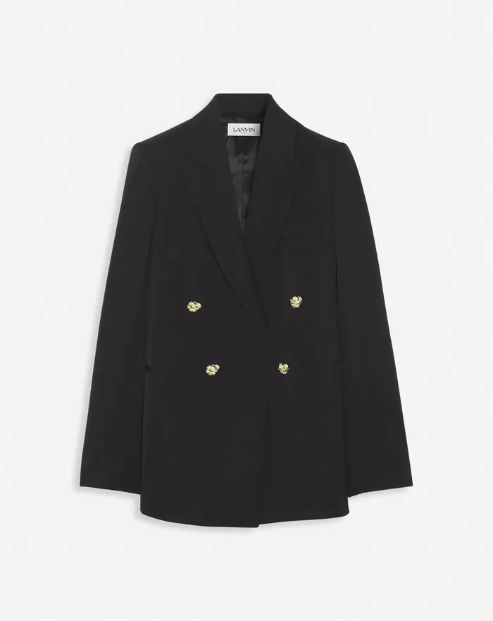 Doublebreasted Jacket Black Women Lanvin Coats and Jackets