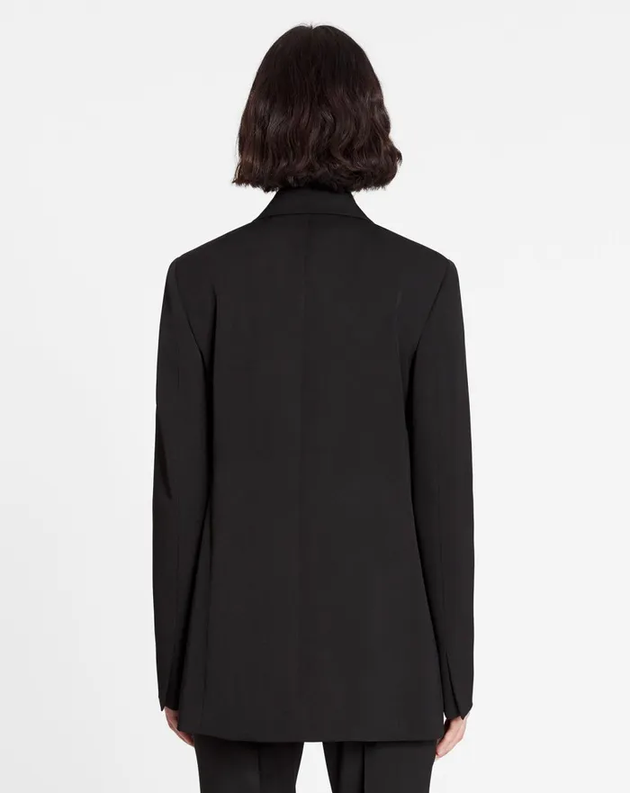 Doublebreasted Jacket Black Women Lanvin Coats and Jackets