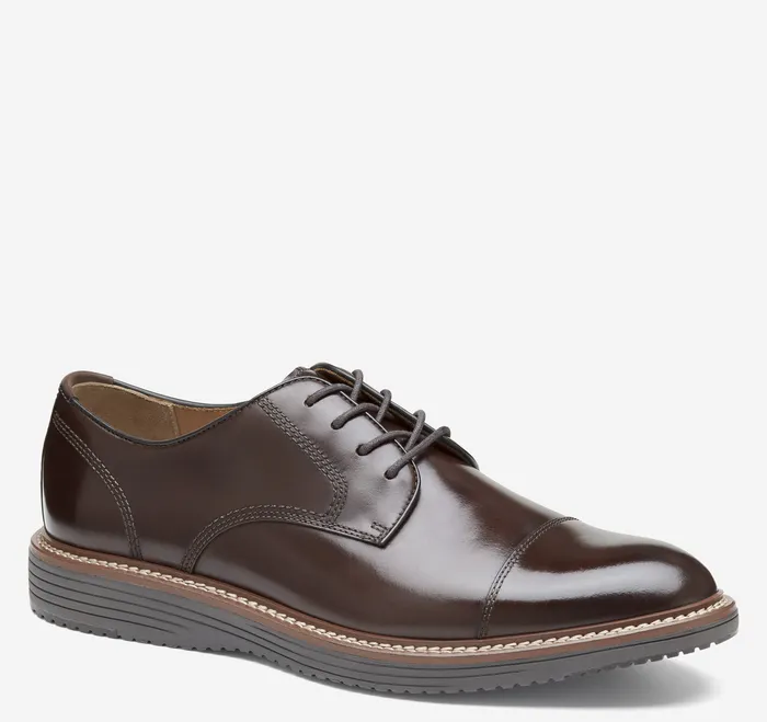 Dress Shoes Upton Cap Toe Mahogany Full Grain Johnston and Murphy Men