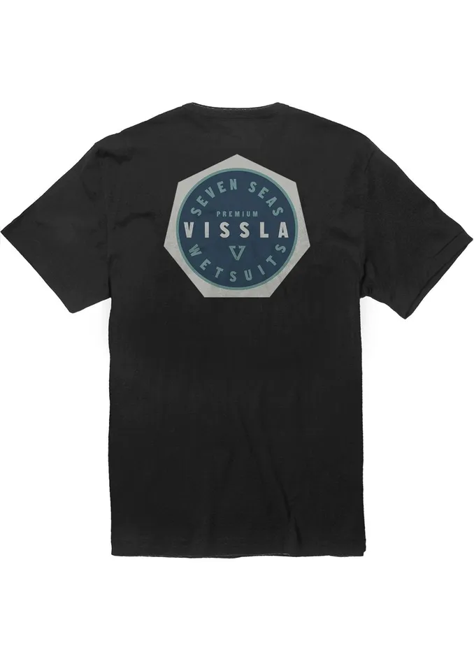 Eco Tees Seven Seas Organic Tee Phantom Vissla Men