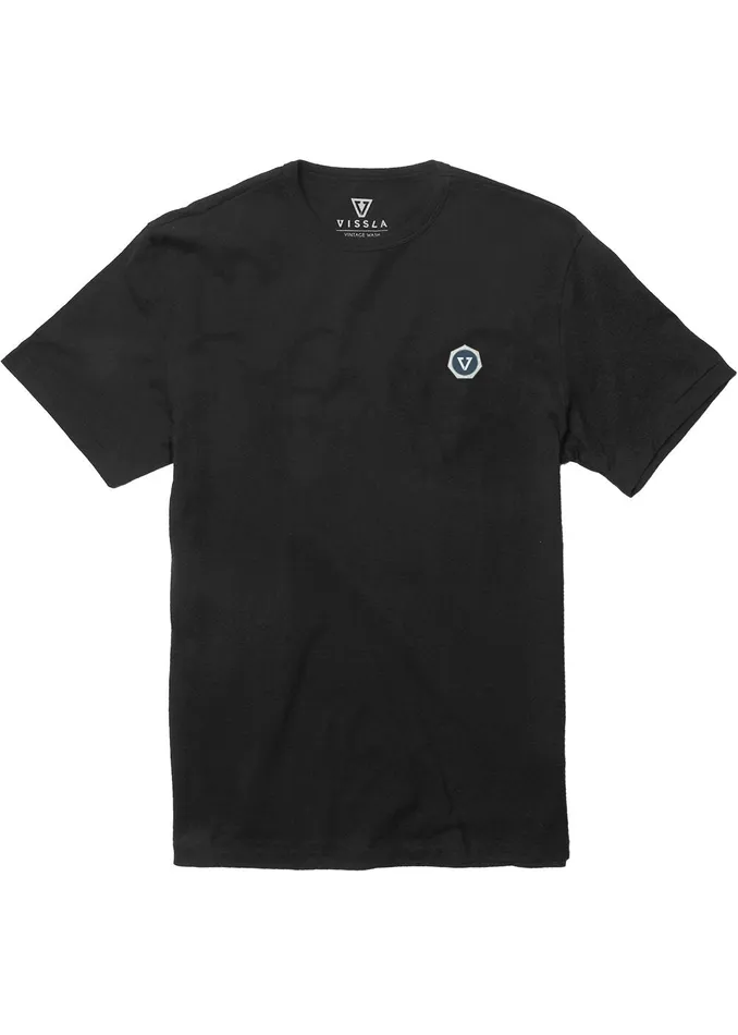 Eco Tees Seven Seas Organic Tee Phantom Vissla Men Eco Tees Seven Seas Organic Tee Phantom Vissla Men
