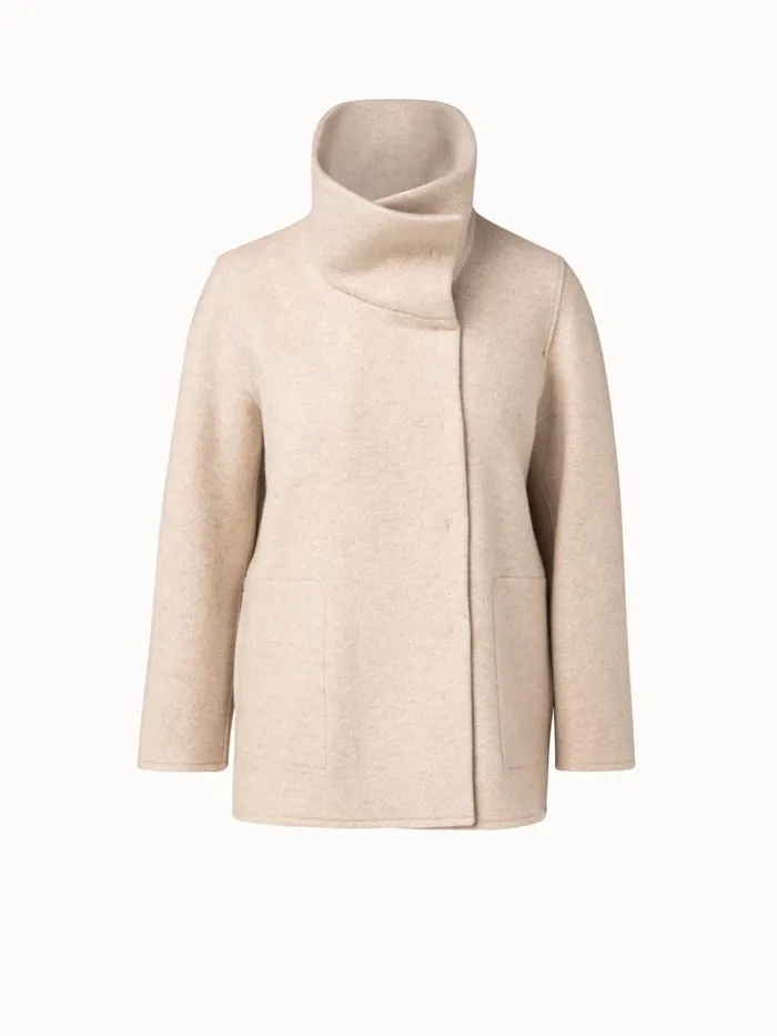 Elize Cashmere Jersey Oversized Jacket Bl Women Akris Jackets