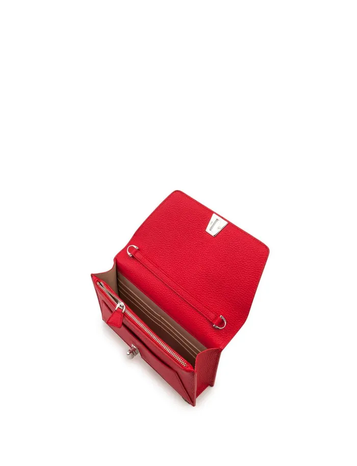 Envelope Bag In Calf Leather With Detachable Shoulder Chain Love Women Akris Crossbody Bags