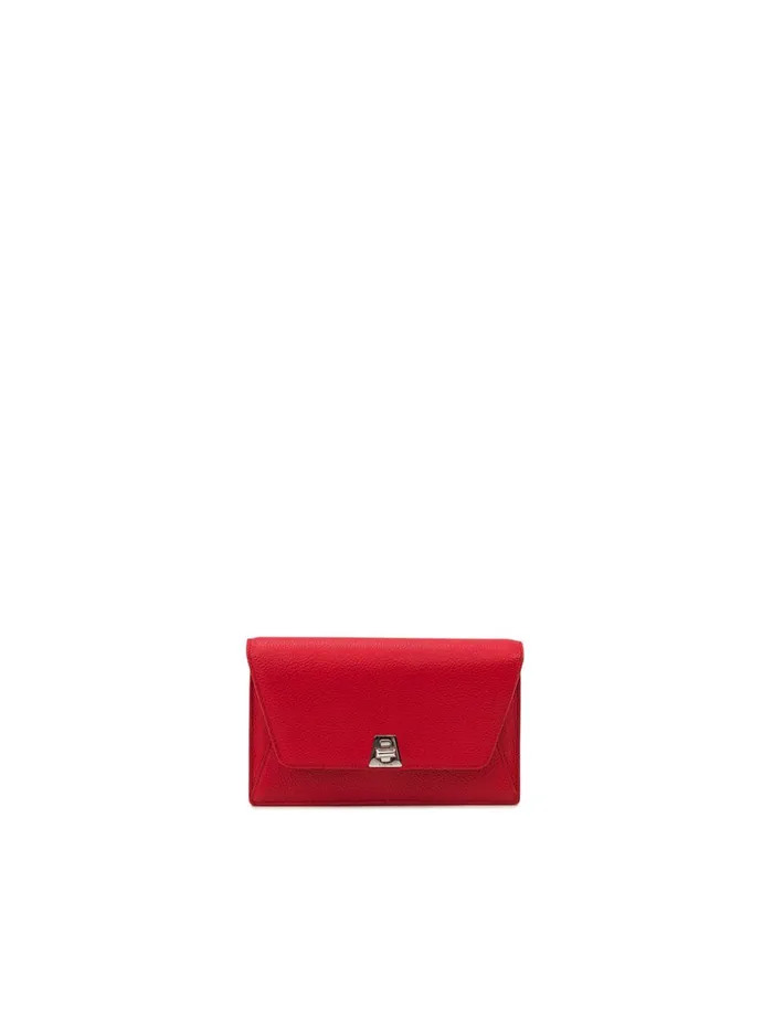 Envelope Bag In Calf Leather With Detachable Shoulder Chain Love Women Akris Crossbody Bags