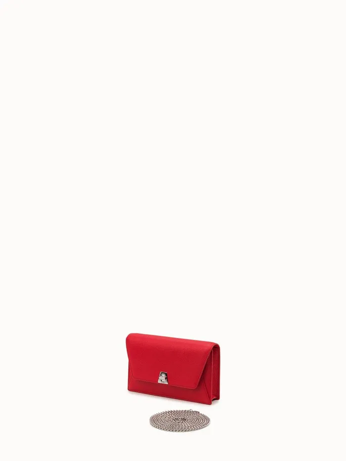 Envelope Bag In Calf Leather With Detachable Shoulder Chain Love Women Akris Crossbody Bags