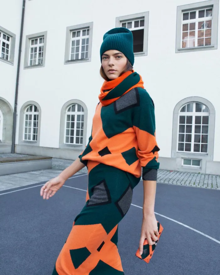 Envelope In Tiled Roof Patchwork Mulitcolor Women Akris Clutches