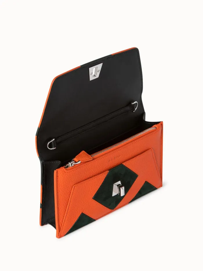 Envelope In Tiled Roof Patchwork Mulitcolor Women Akris Clutches