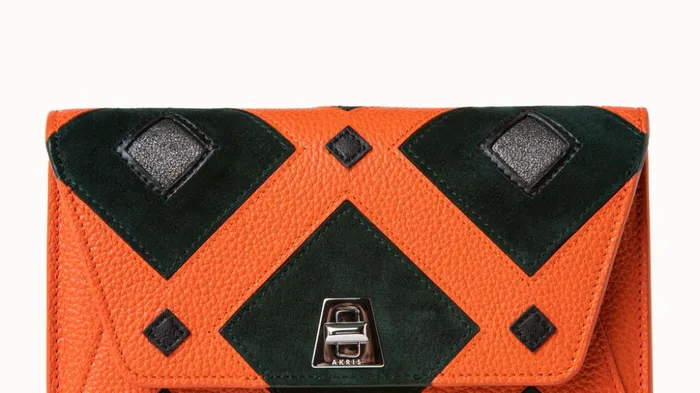 Envelope In Tiled Roof Patchwork Mulitcolor Women Akris Clutches