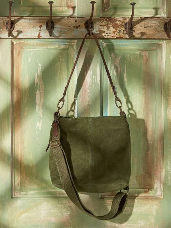 Fat Face Bags and Purses Women Valletta Green Shoulder Bag