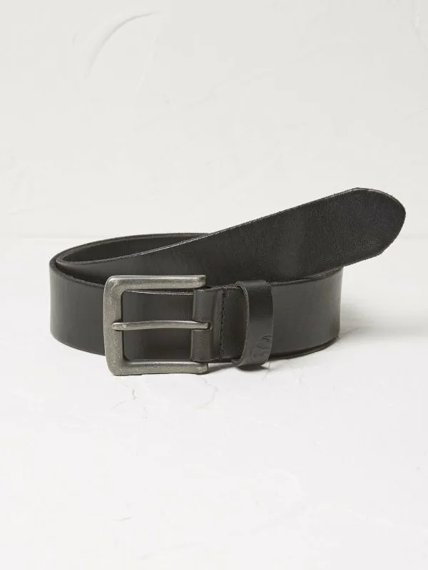 Fat Face Belts Men Black Italian Leather Belt