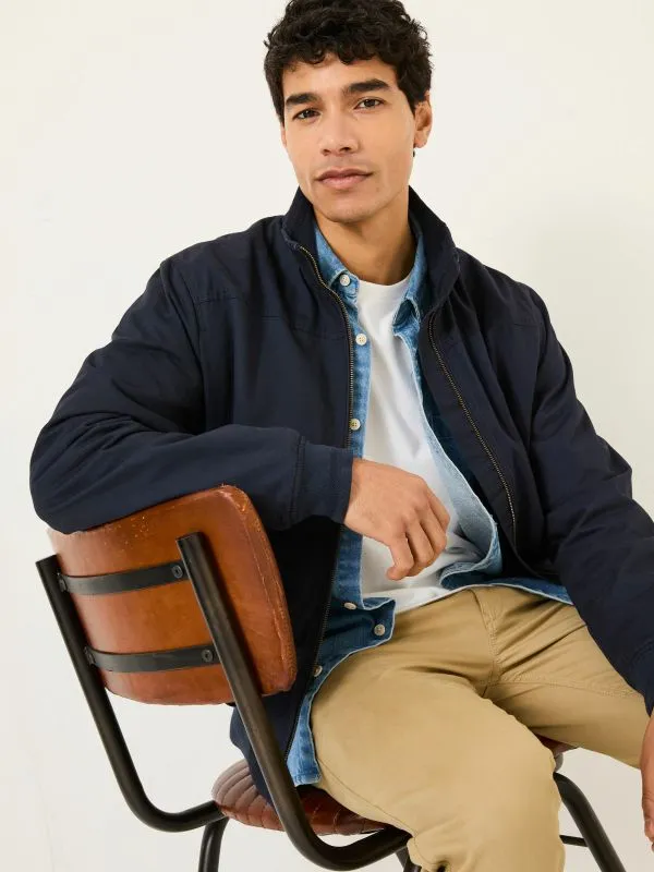 Fat Face Coats and Jackets Men Navy Harrington Jacket