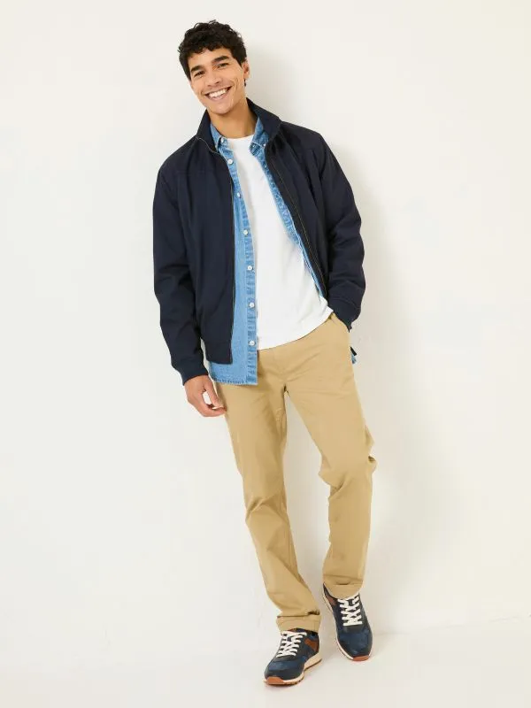Fat Face Coats and Jackets Men Navy Harrington Jacket