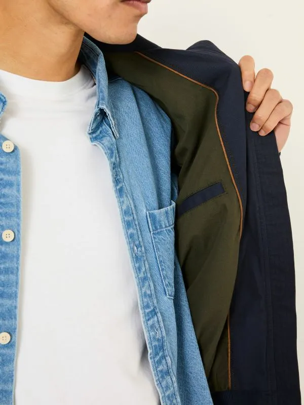 Fat Face Coats and Jackets Men Navy Harrington Jacket