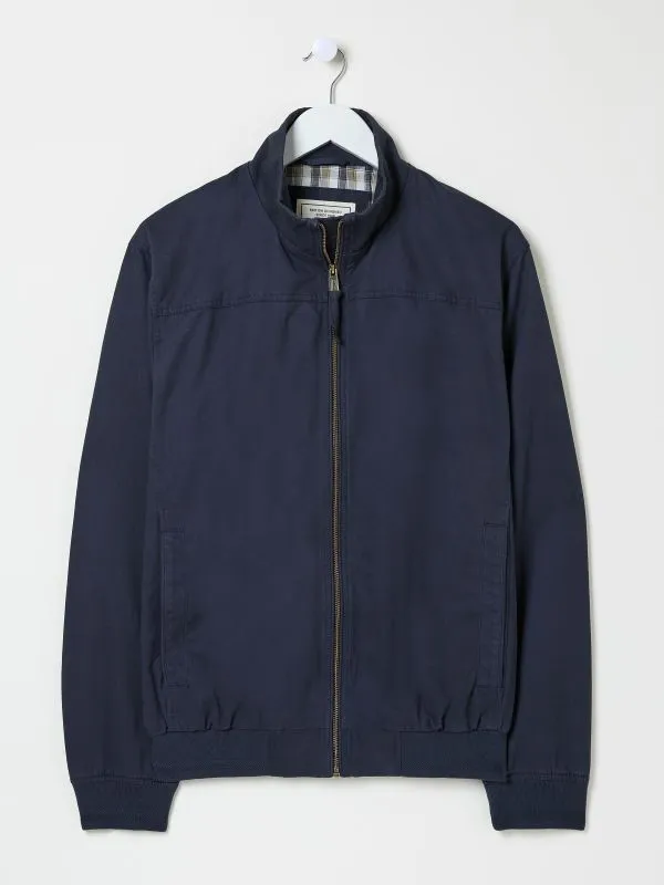 Fat Face Coats and Jackets Men Navy Harrington Jacket
