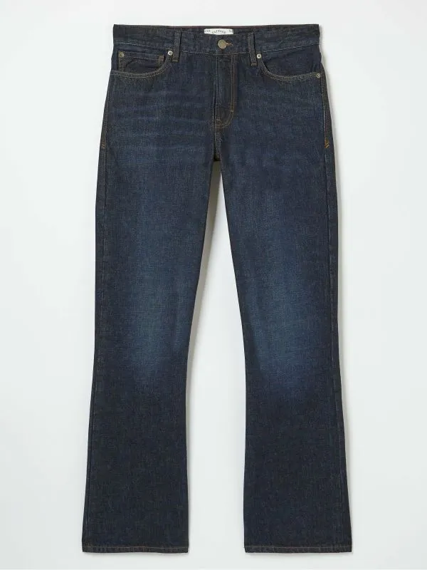 Fat Face Denim Dressing Men Navy Blue Bootcut Jeans