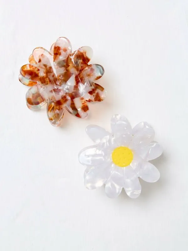 Fat Face Hair Accessories Women Multi Flower Hair Clips
