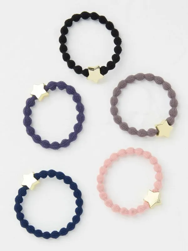 Fat Face Hair Accessories Women Multi Star Hair Tie
