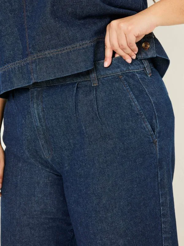 Fat Face Jeans Women Arie Ink Wide Leg Jeans
