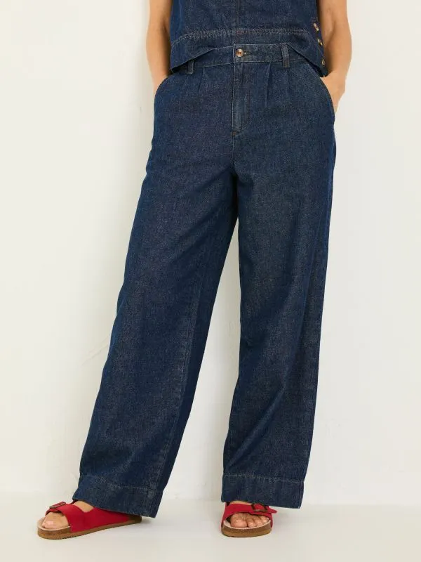 Fat Face Jeans Women Arie Ink Wide Leg Jeans